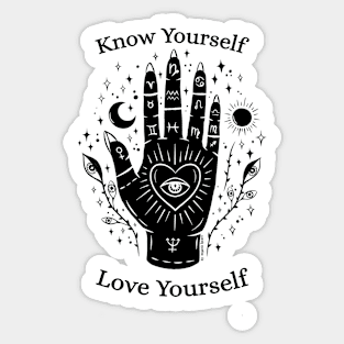 know yourself, love yourself Sticker